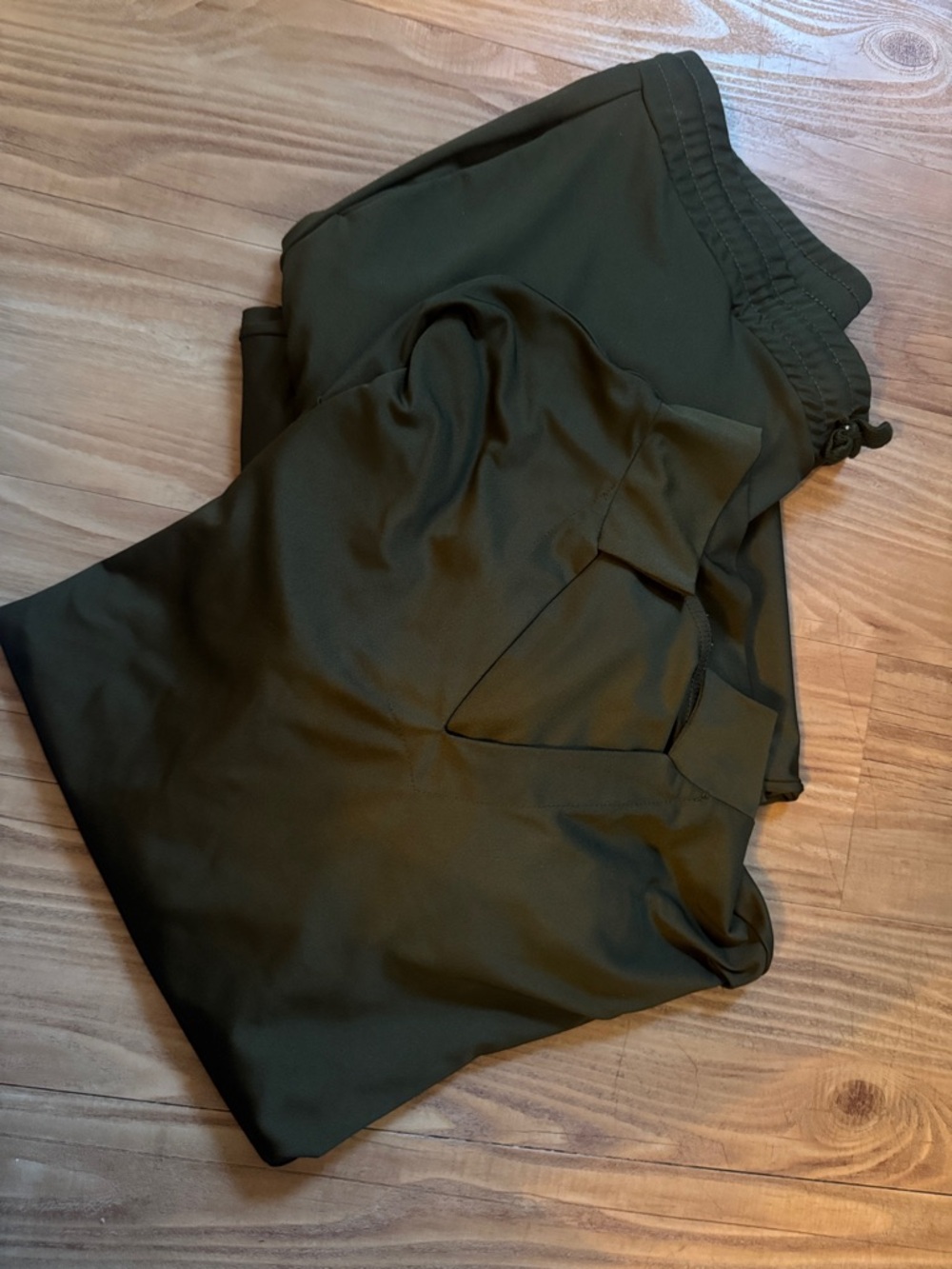 Olive Green  Top and Drawstring Pants Set